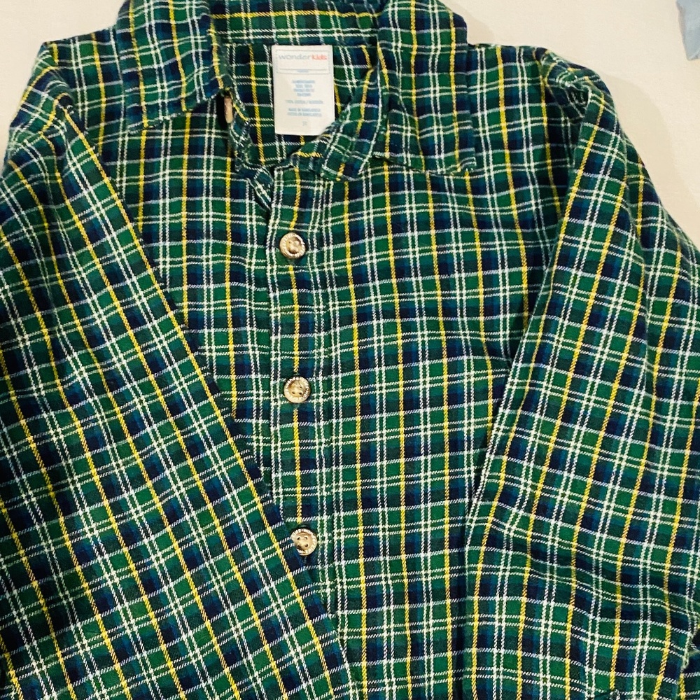 Boys button up long sleeve shirt